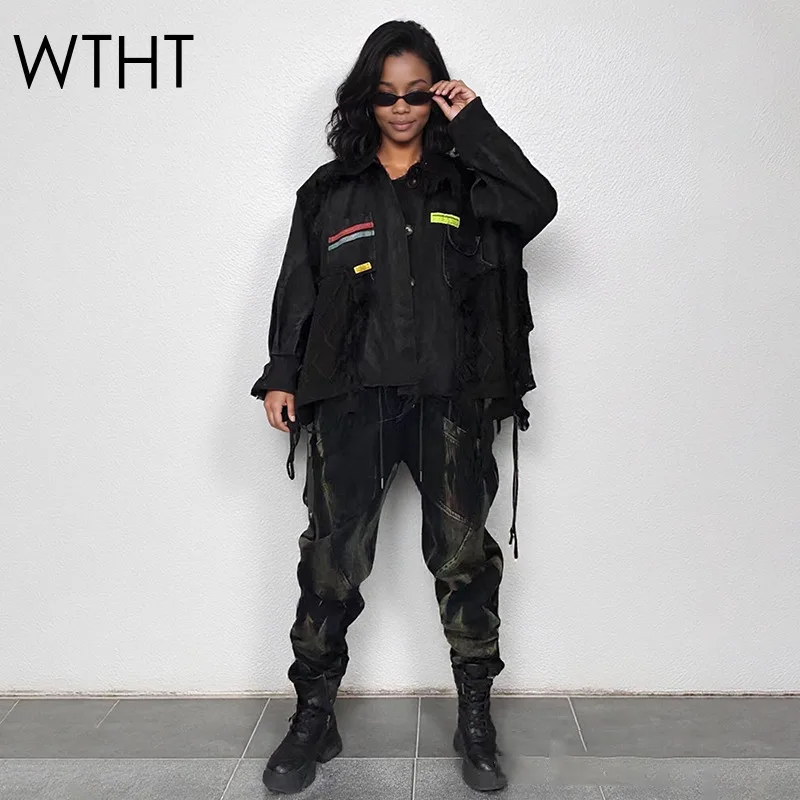 WTHT новая модная женская вязаная джинсовая куртка с кисточками, осень 2022, бандажные джинсы-шаровары с высокой талией, женские 1LS2566
WTHT новая модная женская вязаная джинсовая куртка с кисточками, осень 2022, бандажные джинсы-шаровары с высокой талией, женские 1LS2566