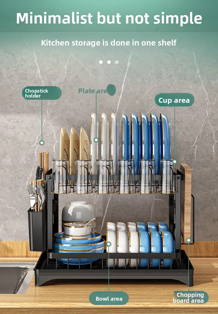 Kitchen Bowl Rack Drain Rack Household Shelf Multifunctional Dishes Storage Box Cupboard
Kitchen Bowl Rack Drain Rack Household Shelf Multifunctional Dishes Storage Box Cupboard