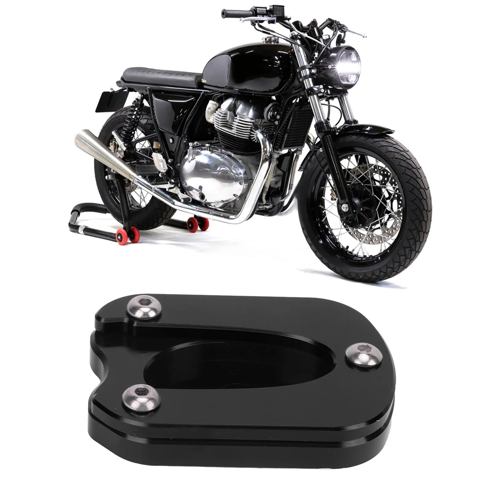 Aluminum Alloy Kickstand Pad for Enfield Meteor 350 (2021-2023) - Sidestand Foot Enlarger
Aluminum Alloy Kickstand Pad for Enfield Meteor 350 (2021-2023) - Sidestand Foot Enlarger