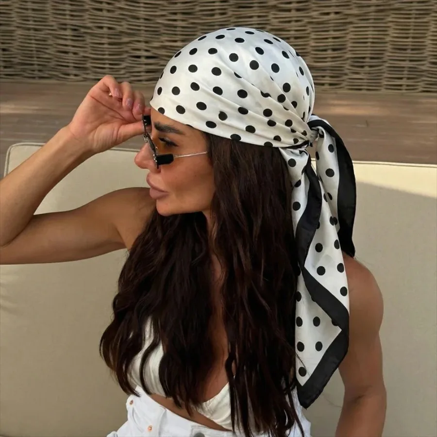 2026 Dot Print Square Scarf For Women Silk Shawl Neckerchief Female Hair Bands Head Wraps Headband Foulard Satin Hijab Bandana
2026 Dot Print Square Scarf For Women Silk Shawl Neckerchief Female Hair Bands Head Wraps Headband Foulard Satin Hijab Bandana