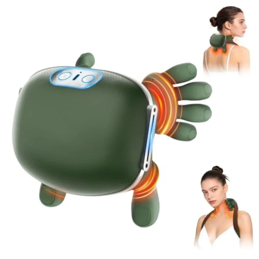 Cordless Rechargeable Hands-Free Wearable Neck Massager with Heat Bionic Deep Tissue Shiatsu Kneading for Home Office Back and
Cordless Rechargeable Hands-Free Wearable Neck Massager with Heat Bionic Deep Tissue Shiatsu Kneading for Home Office Back and