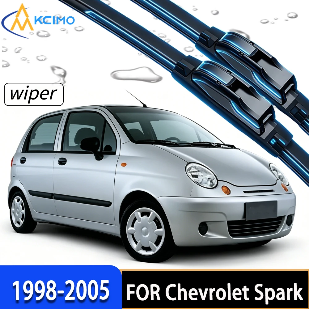 Durable Rubber Front Windscreen Wiper Blades, Stable All-Weather Performance for Chevrolet Spark M100 M150 1998-2005
Durable Rubber Front Windscreen Wiper Blades, Stable All-Weather Performance for Chevrolet Spark M100 M150 1998-2005