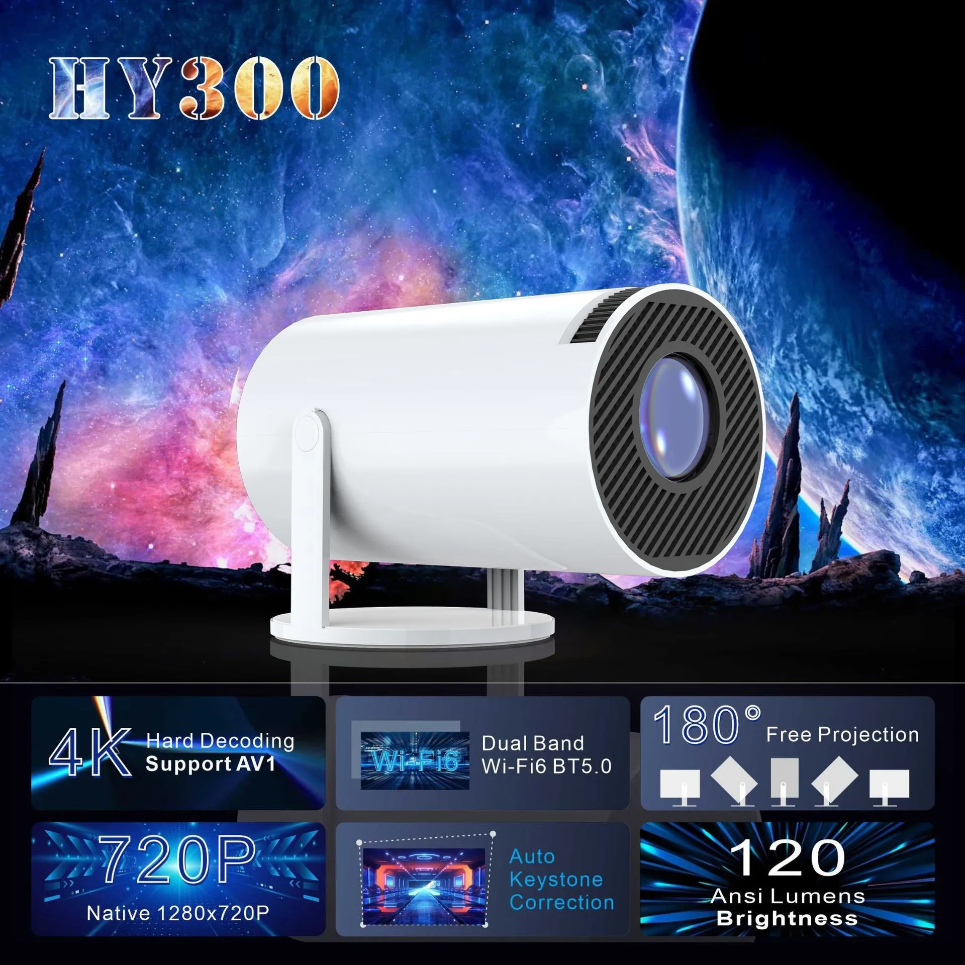 English version 4K high definition projector main control H713 portable clear card
English version 4K high definition projector main control H713 portable clear card