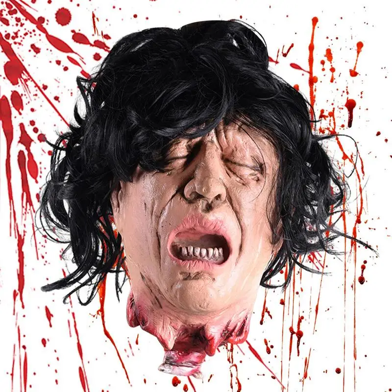 Cut Off Head Halloween Prop Spooky Bloody Severed Head Realistic Horror Head Indoor Outdoor Waterproof For Haunted Houses
Cut Off Head Halloween Prop Spooky Bloody Severed Head Realistic Horror Head Indoor Outdoor Waterproof For Haunted Houses
