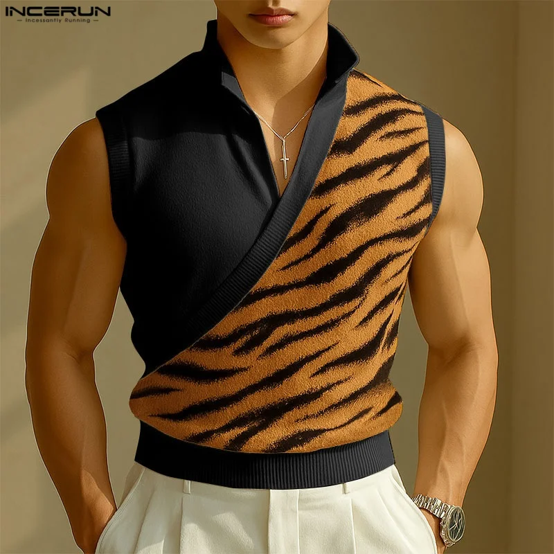 INCERUN Men Tank Tops Print Patchwork V Neck Sleeveless Streetwear Male Vests Summer 2025 Loose Fashion Casual Men Clothing
INCERUN Men Tank Tops Print Patchwork V Neck Sleeveless Streetwear Male Vests Summer 2025 Loose Fashion Casual Men Clothing