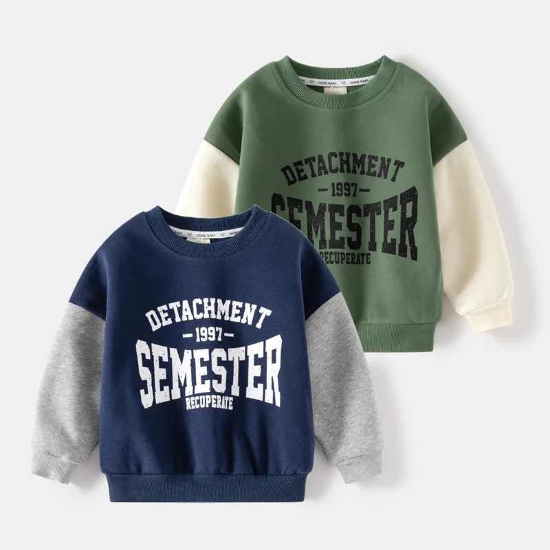 Korean Style Children's Clothing For Autumn Winter Letter Print Hoodies Boys Loose Tops Trendy Toddler Long Sleeved Casual Shirt
Korean Style Children's Clothing For Autumn Winter Letter Print Hoodies Boys Loose Tops Trendy Toddler Long Sleeved Casual Shirt