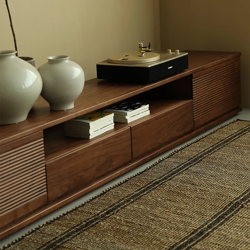 Medieval Oriental solid wood North American black walnut, TV cabinet, floor locker, living room household low cabinet, high-end
Medieval Oriental solid wood North American black walnut, TV cabinet, floor locker, living room household low cabinet, high-end