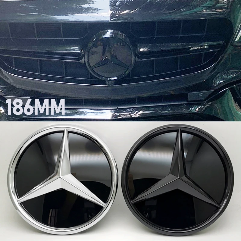 ABS 186MM for Mercedes Benz Car Front Logo Emblem Grille Badge C CLASS 2019 C180 C260 C200 C300 W205 Auto Exterior Accessories
ABS 186MM for Mercedes Benz Car Front Logo Emblem Grille Badge C CLASS 2019 C180 C260 C200 C300 W205 Auto Exterior Accessories