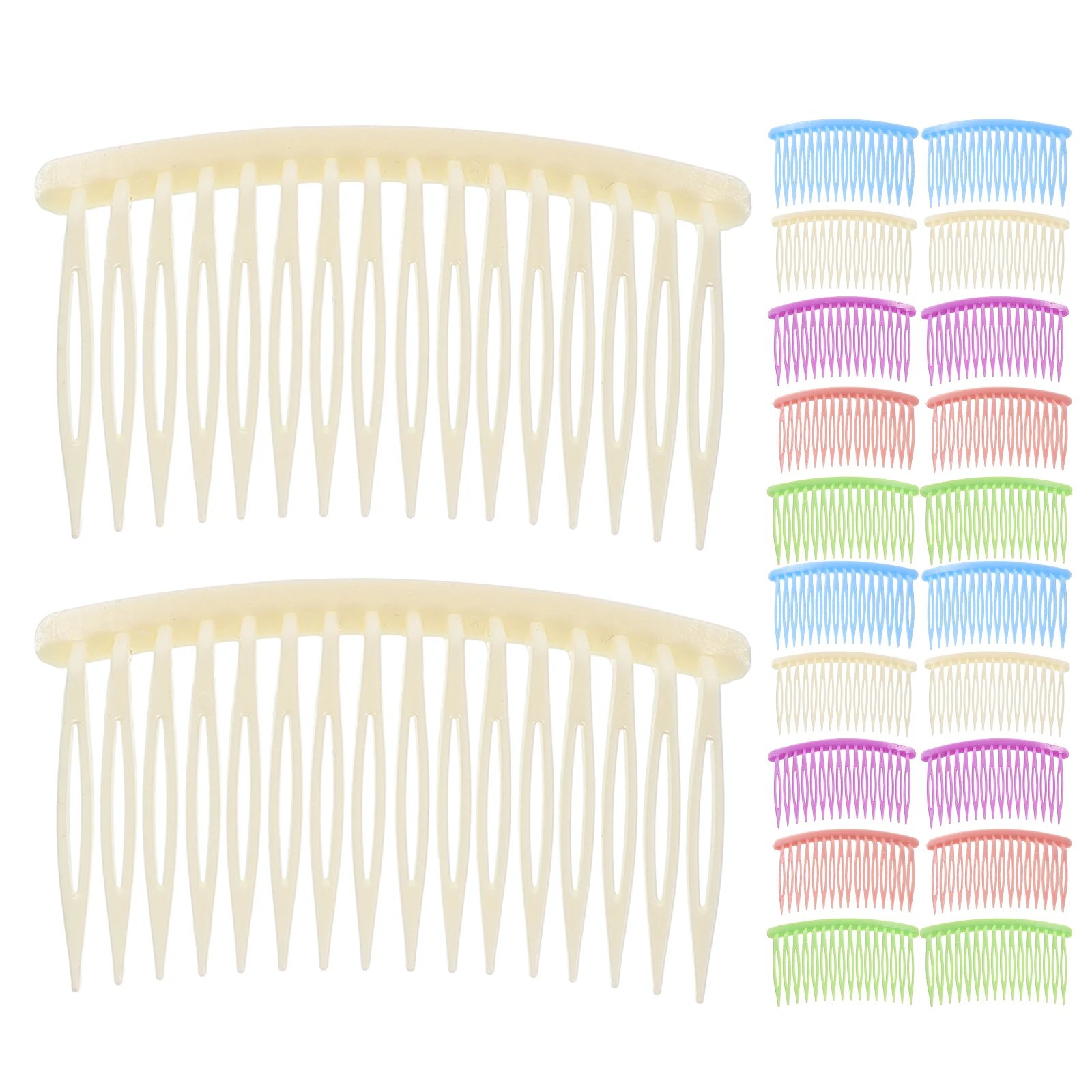 50pcs Hair Insertion Combs 16 Teeth Plastic Sectioning Clips for Women Styling Modeling Fork Bride Vibrant Colors Lightweight
50pcs Hair Insertion Combs 16 Teeth Plastic Sectioning Clips for Women Styling Modeling Fork Bride Vibrant Colors Lightweight