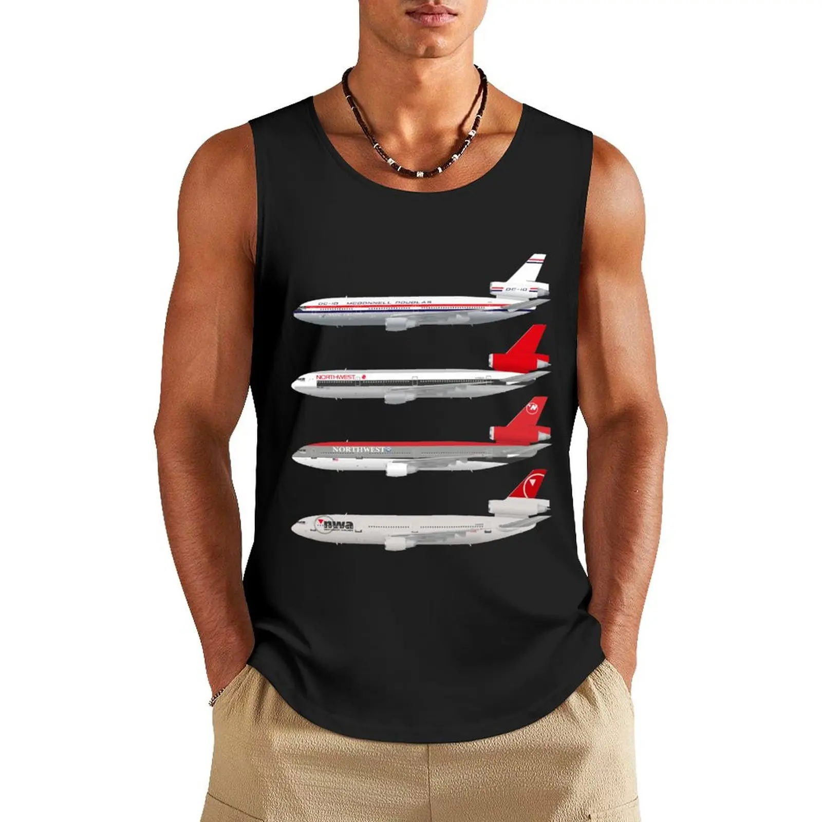 Wings In Uniform - DC-10 - Northwest Airlines - Through The Ages Tank Top men gym t-shirts man bodybuilding Men's gym
Wings In Uniform - DC-10 - Northwest Airlines - Through The Ages Tank Top men gym t-shirts man bodybuilding Men's gym