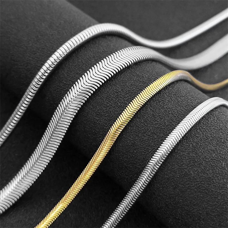 Fashion Thick Snake Bone Chain Necklace for Women Stainless Steel Silver/Gold Color Vintage Choker Jewelry Wedding Party Gift
Fashion Thick Snake Bone Chain Necklace for Women Stainless Steel Silver/Gold Color Vintage Choker Jewelry Wedding Party Gift