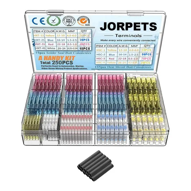 Solder Seal Wire Connectors Heat Shrink Solder Butt Insulated Connectors Solder Connector Kit Automotive Marine
Solder Seal Wire Connectors Heat Shrink Solder Butt Insulated Connectors Solder Connector Kit Automotive Marine