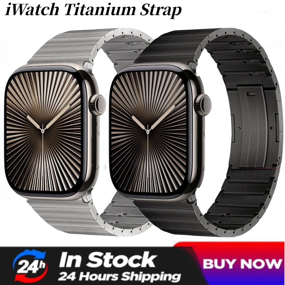 Titanium Strap For Apple Watch Ultra 49mm 45mm 41mm 44mm 40mm 42mm 38mm Quick Release band for iWatch 10 9 8 Ultra 7 6 5 4 3 SE
Titanium Strap For Apple Watch Ultra 49mm 45mm 41mm 44mm 40mm 42mm 38mm Quick Release band for iWatch 10 9 8 Ultra 7 6 5 4 3 SE