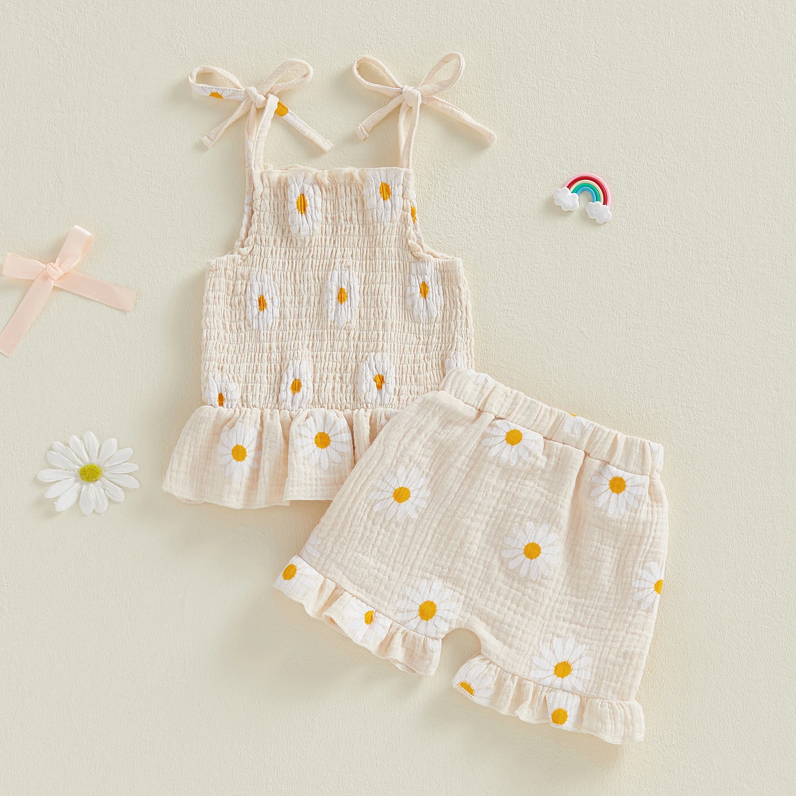 Sweet Newborn Baby Girls Summer Clothes Sets Floral Print Sleeveless Tie-up Ruched Bowknot Tanks Tops+Ruffles Shorts Outfits
Sweet Newborn Baby Girls Summer Clothes Sets Floral Print Sleeveless Tie-up Ruched Bowknot Tanks Tops+Ruffles Shorts Outfits
