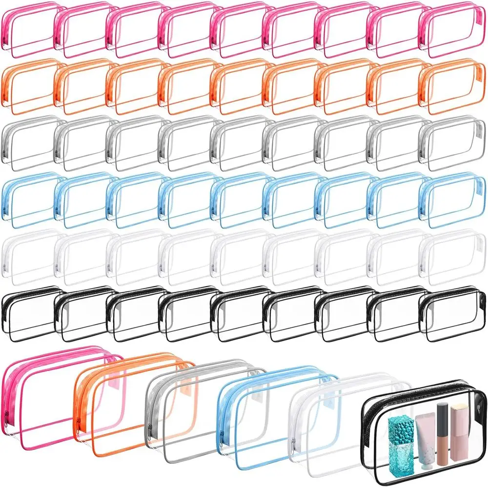 Набор из 60 прозрачных косметичек, одобренных TSA, для путешествий, для женщин, размер M
Набор из 60 прозрачных косметичек, одобренных TSA, для путешествий, для женщин, размер M