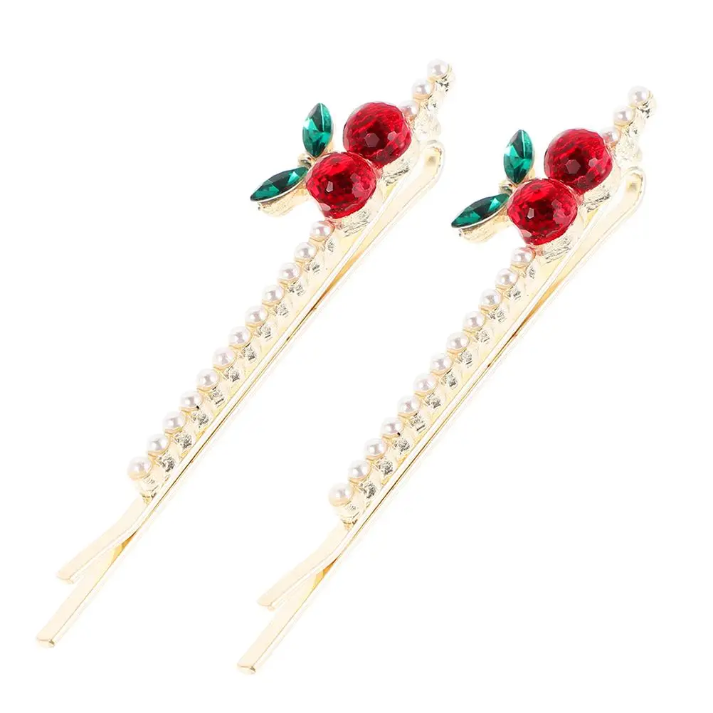 2Pcs Cherry Hair Paw Cherry Rhinestone Hair Clip Clips Faux Pearl For Girls Women's Headwear Hair Styling Hair Accessories
2Pcs Cherry Hair Paw Cherry Rhinestone Hair Clip Clips Faux Pearl For Girls Women's Headwear Hair Styling Hair Accessories