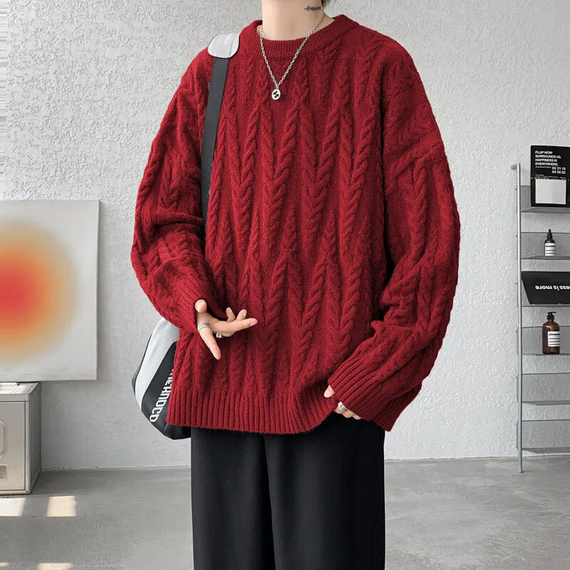 Trendy American Sle Knitted Sweater for Men Casual Lazy Sle Large Size Couple's Sweater Long Sve round Ne Pullover
Trendy American Sle Knitted Sweater for Men Casual Lazy Sle Large Size Couple's Sweater Long Sve round Ne Pullover