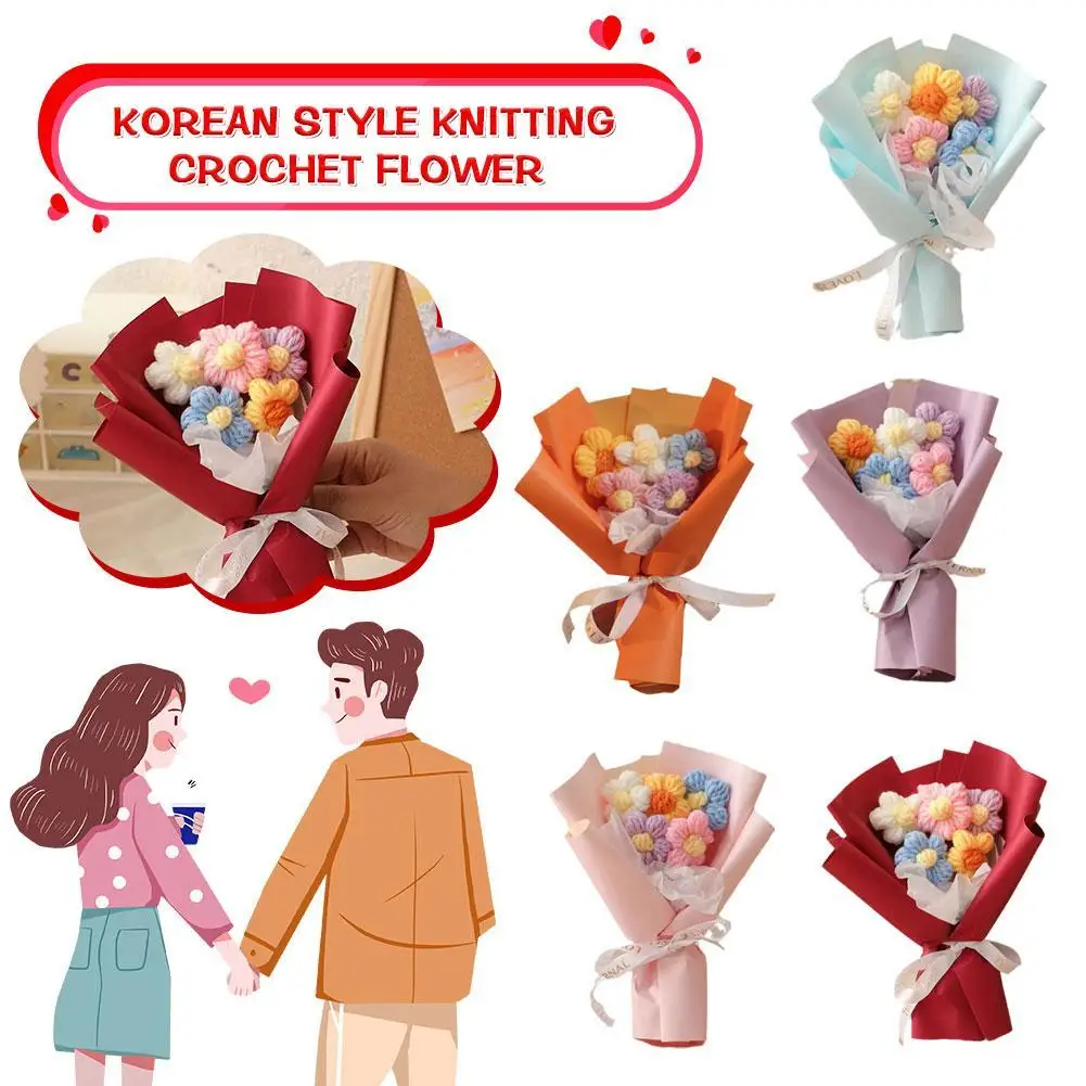 New Handmade Flower Bouquets Mini Crochet Flowers Colorful Artificial Flowers Teacher's Day Gift Floweres
New Handmade Flower Bouquets Mini Crochet Flowers Colorful Artificial Flowers Teacher's Day Gift Floweres