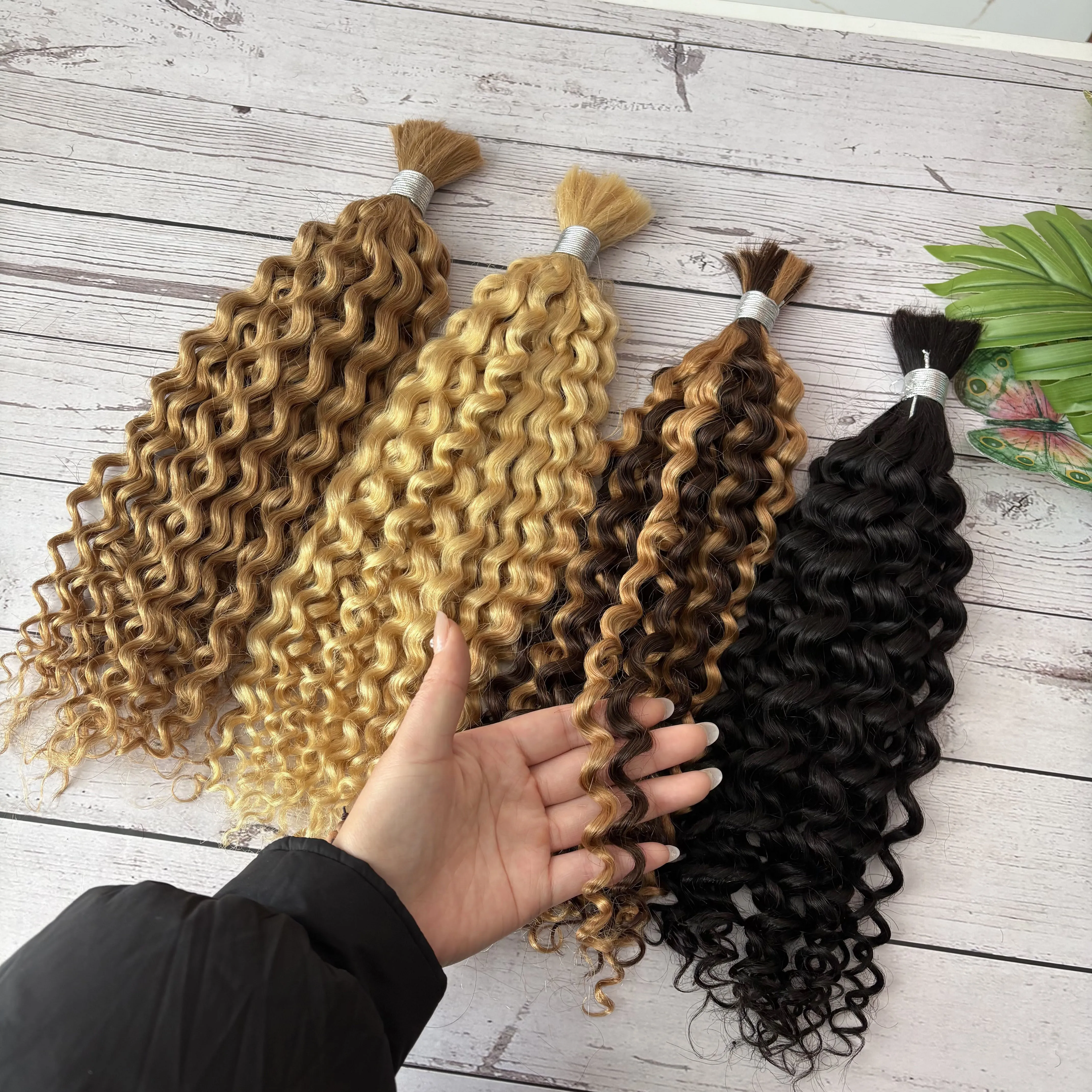 Deep Curly Knotless Boho Braids 100% Unprocessed Raw Virgin Hair Bulk No Weft Human Hair Extension for Braiding
Deep Curly Knotless Boho Braids 100% Unprocessed Raw Virgin Hair Bulk No Weft Human Hair Extension for Braiding