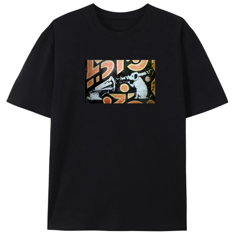 Hmv Dog Banksy - Graphic Cotton T Shirt Short & Long Sleeve New Funny Tee Shirt 
Hmv Dog Banksy - Graphic Cotton T Shirt Short & Long Sleeve New Funny Tee Shirt