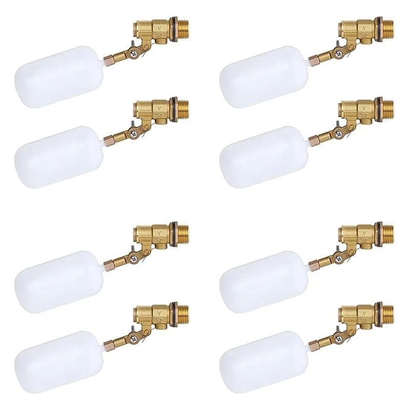 A25I-8Pcs 1/2 Inch Float Valve, Water Float Valve For Pond Float Valve Shutoff Auto Fill, For Livestock Tanks, Aquariums
A25I-8Pcs 1/2 Inch Float Valve, Water Float Valve For Pond Float Valve Shutoff Auto Fill, For Livestock Tanks, Aquariums