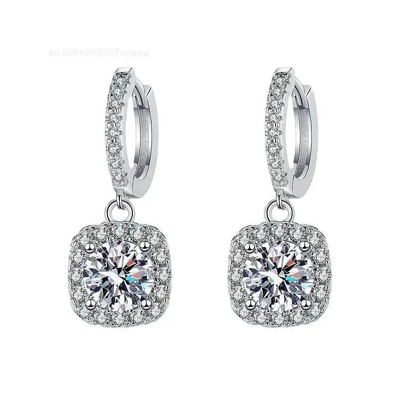 Wholesale Classic Moissanite 925 Pure Silver18K GRA Certified Diamond Earrings, Suitable for Women's Jewelry Moissanite Earrings
Wholesale Classic Moissanite 925 Pure Silver18K GRA Certified Diamond Earrings, Suitable for Women's Jewelry Moissanite Earrings