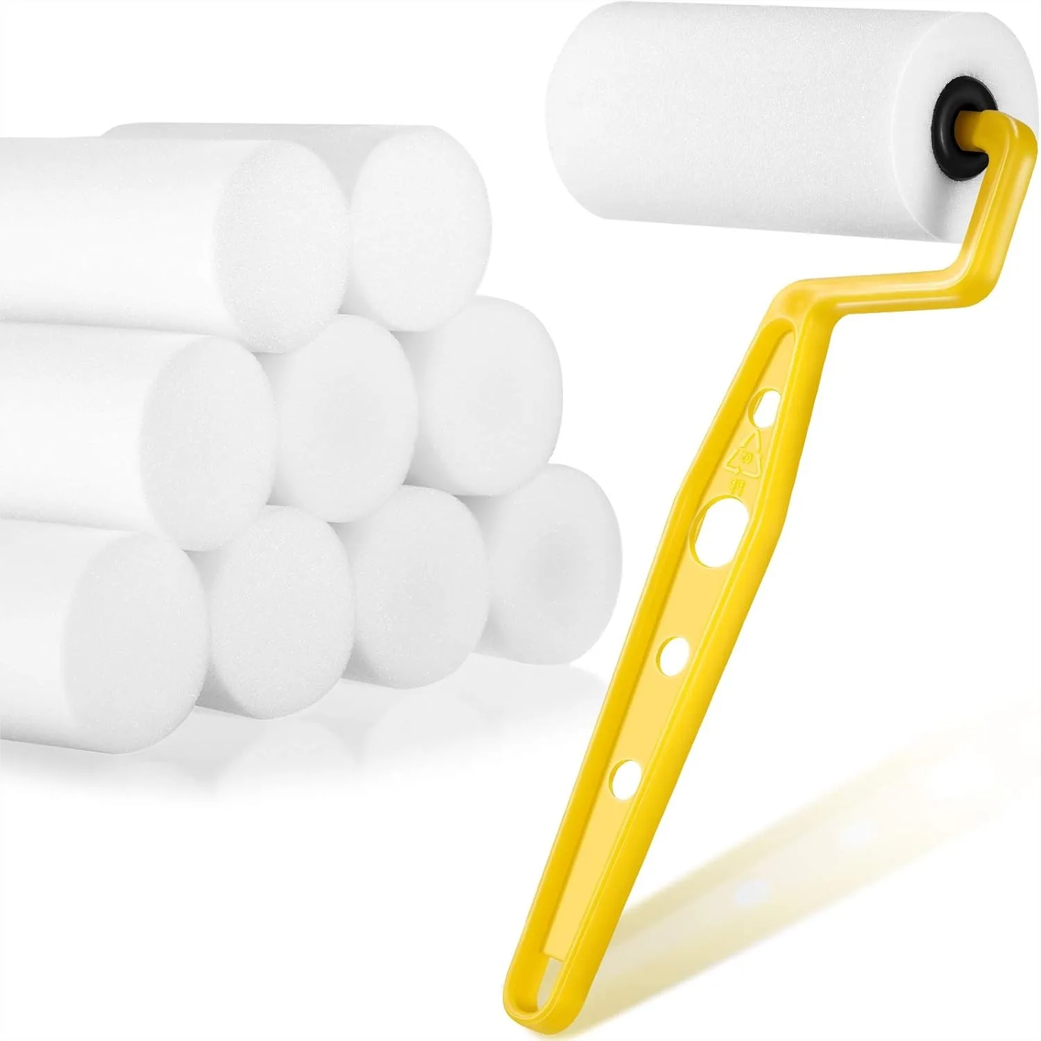11 Pcs Foam Paint Roller 3 Inch Mini Paint Roller Kit with Frame for Young Artists Painting Furniture Home Walls
11 Pcs Foam Paint Roller 3 Inch Mini Paint Roller Kit with Frame for Young Artists Painting Furniture Home Walls