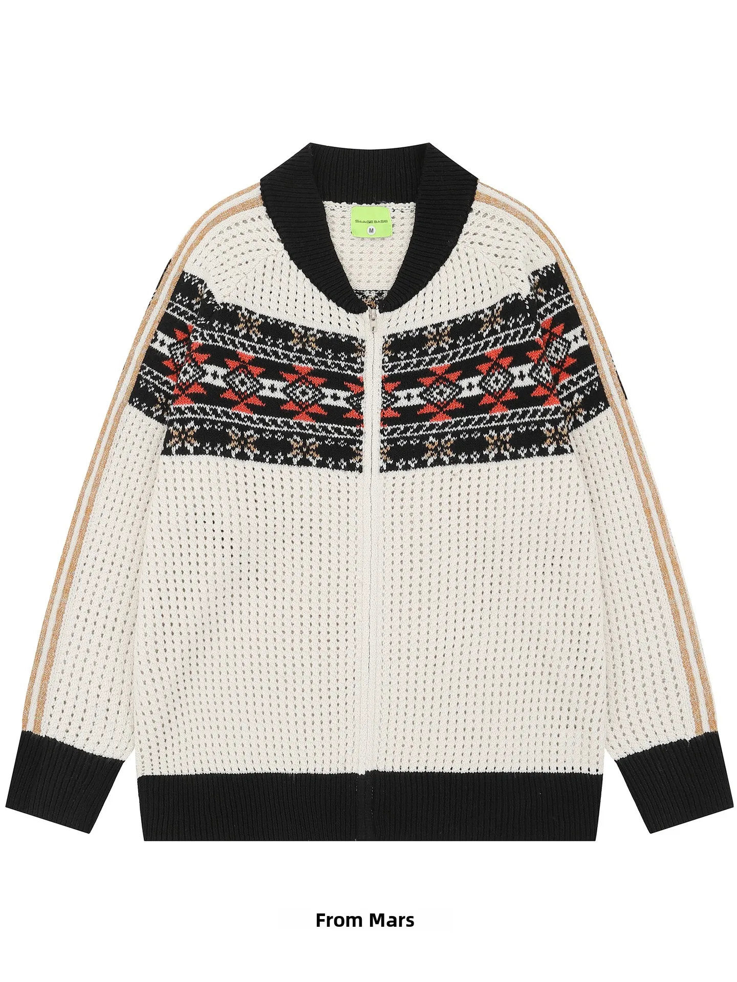 Vintage Knitted Print Loose Zipper Open Cardigan Sweater BF Sle Casual Comfortable Polyester Fiber V-Ne Long Sve Top
Vintage Knitted Print Loose Zipper Open Cardigan Sweater BF Sle Casual Comfortable Polyester Fiber V-Ne Long Sve Top