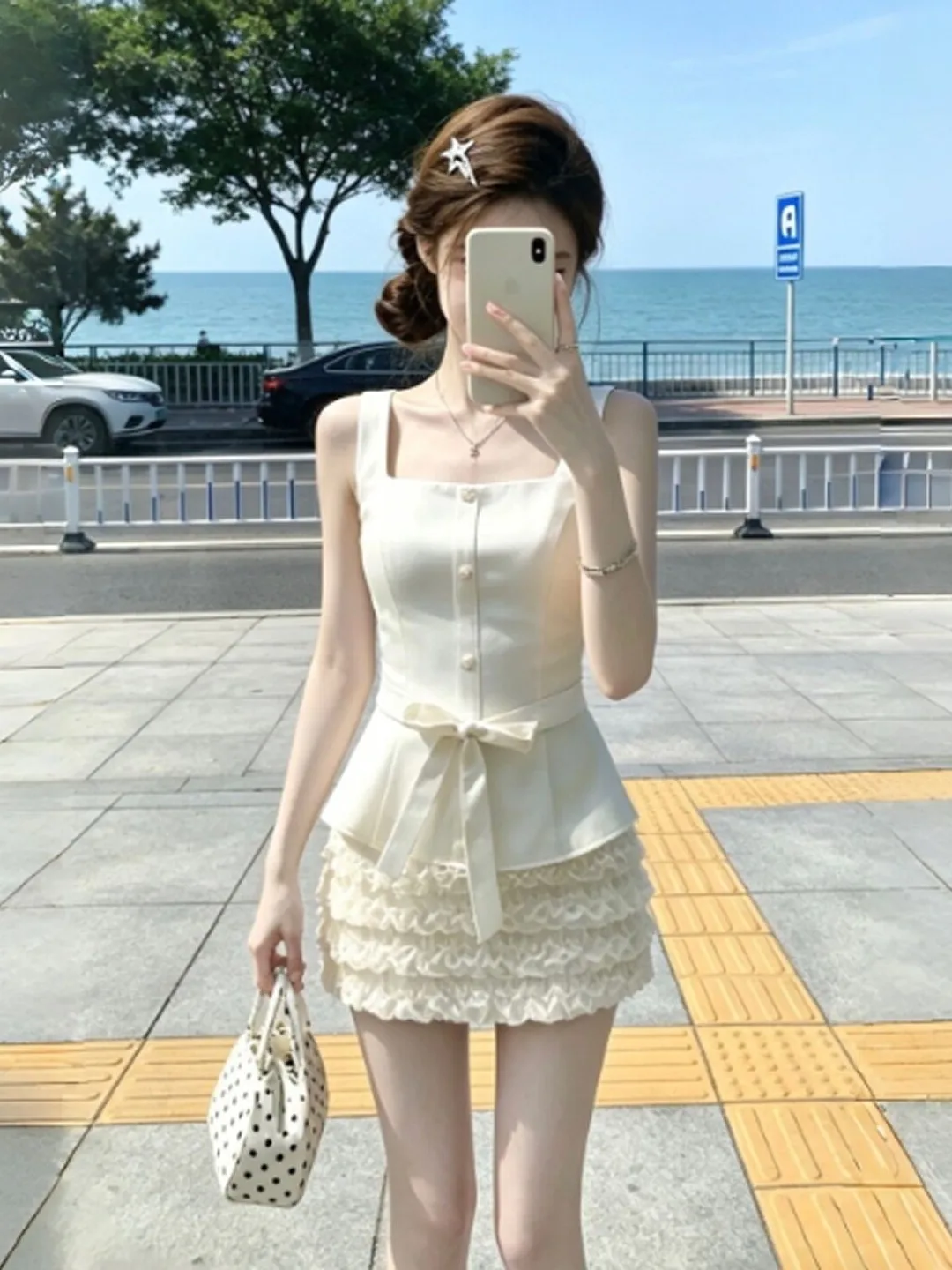 Unique Rich Girl Style Two-Piece Set Vest Strap Halter Skirt Summer 2026 Comfortable Fashionable Women's Clothing Casual Wear
Unique Rich Girl Style Two-Piece Set Vest Strap Halter Skirt Summer 2026 Comfortable Fashionable Women's Clothing Casual Wear