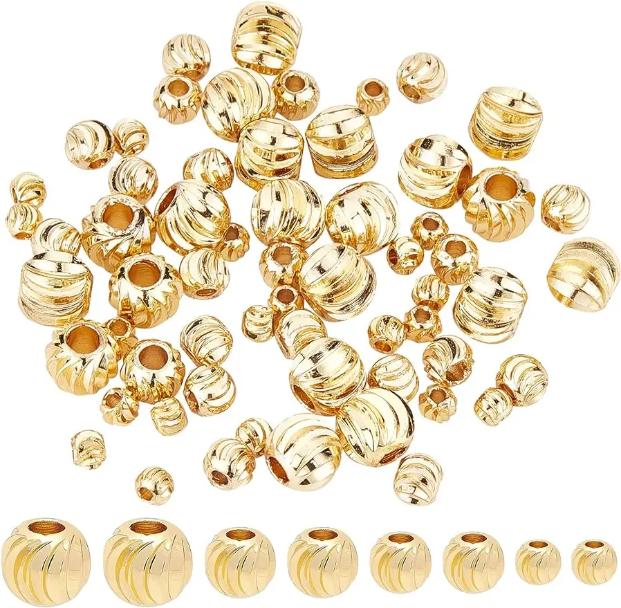 Real 18K Gold Plated Spacer Bead Charms Vintage Metal Pendant Beads for DIY Necklace Bracelet Jewelry Making Accessories
Real 18K Gold Plated Spacer Bead Charms Vintage Metal Pendant Beads for DIY Necklace Bracelet Jewelry Making Accessories