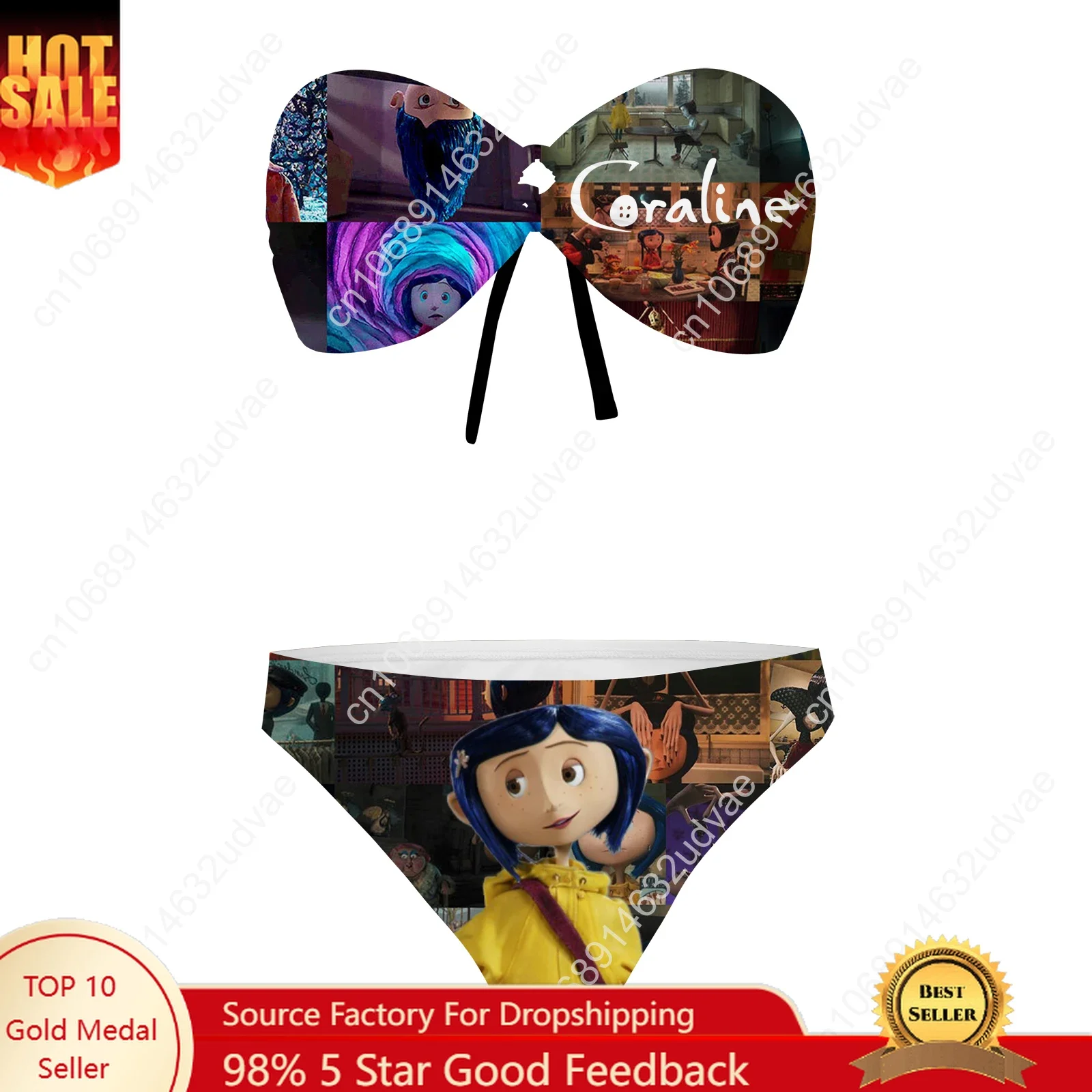 Coraline The Secret Door Strapless Swimsuit Womens Bathing Suits Personalized Fashion Swimwear Sexy Bikini Customize Beachwear
Coraline The Secret Door Strapless Swimsuit Womens Bathing Suits Personalized Fashion Swimwear Sexy Bikini Customize Beachwear