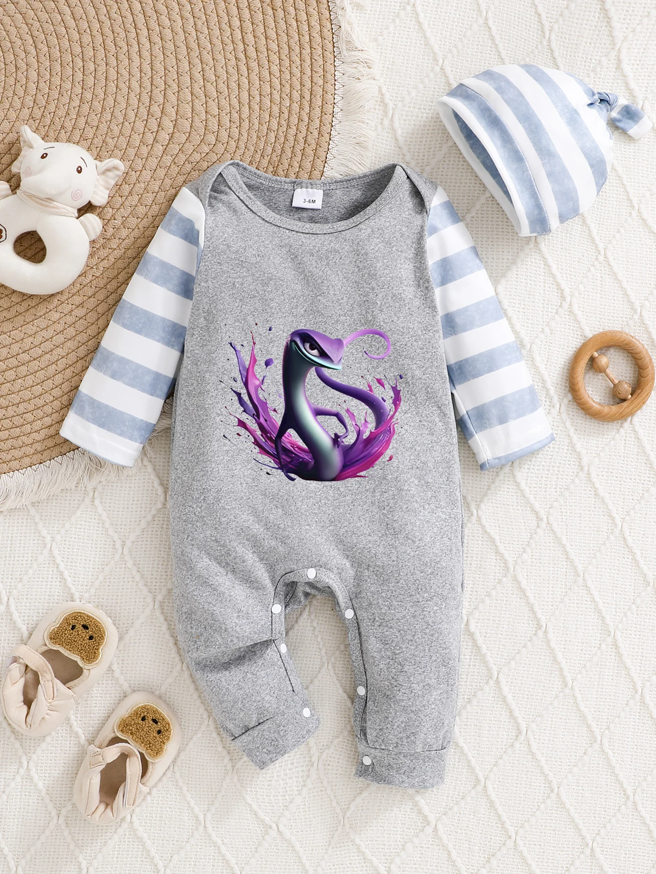 【Officially Authorized】 Disney Luca Sea Monster Baby Hooded Jumpsuit | Soft Skin-Friendly Fabric with Purple Splash
【Officially Authorized】 Disney Luca Sea Monster Baby Hooded Jumpsuit | Soft Skin-Friendly Fabric with Purple Splash