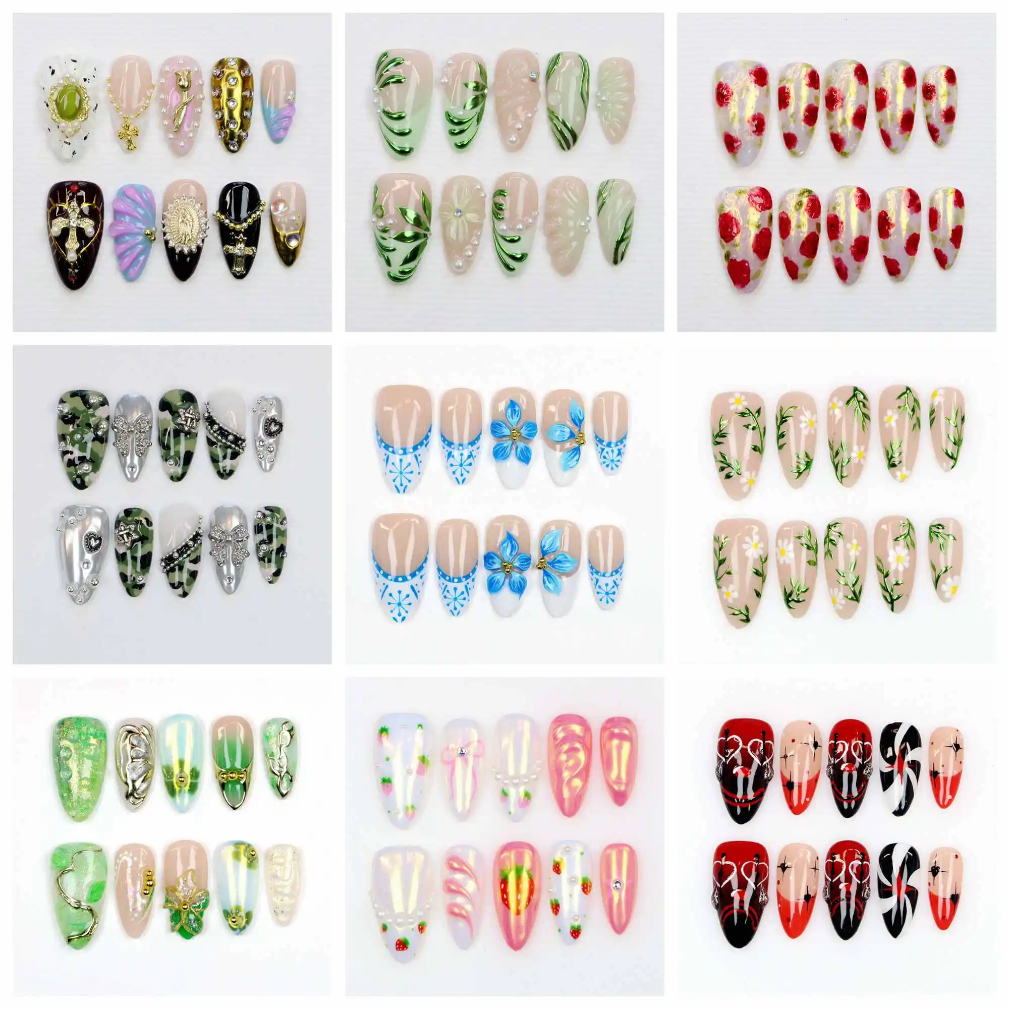 10 шт. Y2K 3D индивидуальный дизайн, роскошные длинные шпильки для прессования ногтей, красивые цветы, свободный стиль, пресс для отпуска, праздничный подарок
10 шт. Y2K 3D индивидуальный дизайн, роскошные длинные шпильки для прессования ногтей, красивые цветы, свободный стиль, пресс для отпуска, праздничный подарок