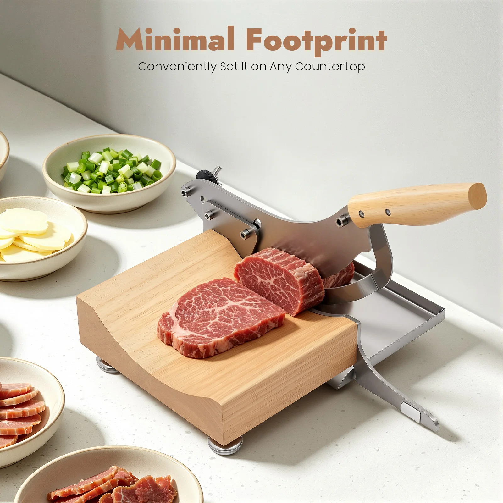 Stainless Steel Manual Meat & Herb Slicer Heavy Duty Kitchen Cutter Multifunctional Cutting Machine
Stainless Steel Manual Meat & Herb Slicer Heavy Duty Kitchen Cutter Multifunctional Cutting Machine