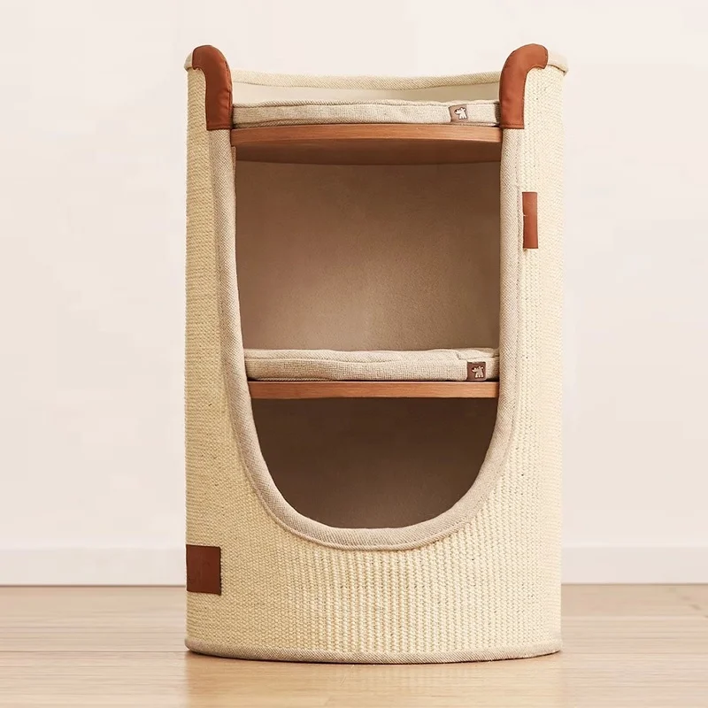 Modern Eco-Friendly Large Indoor Climb Castle cat Scratching Post Climbing Tree House with Soft Cushion and Sisal Cat Scratcher
Modern Eco-Friendly Large Indoor Climb Castle cat Scratching Post Climbing Tree House with Soft Cushion and Sisal Cat Scratcher