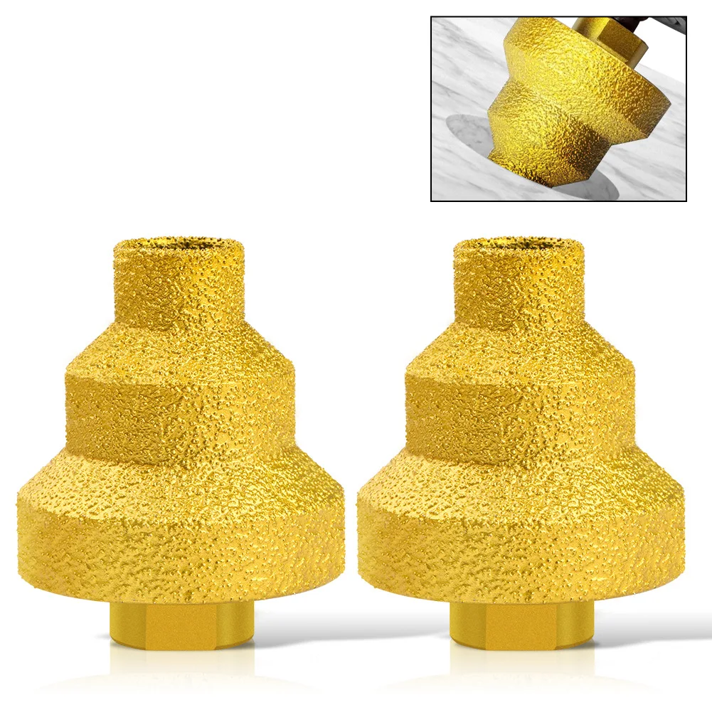 Brazed Pagoda Drill Bit M10 M14 Brazed Diamond Tower Drill Tile Stone Rock Plate Drill Reaming Integrated Bit Diamond Tools 
Brazed Pagoda Drill Bit M10 M14 Brazed Diamond Tower Drill Tile Stone Rock Plate Drill Reaming Integrated Bit Diamond Tools
