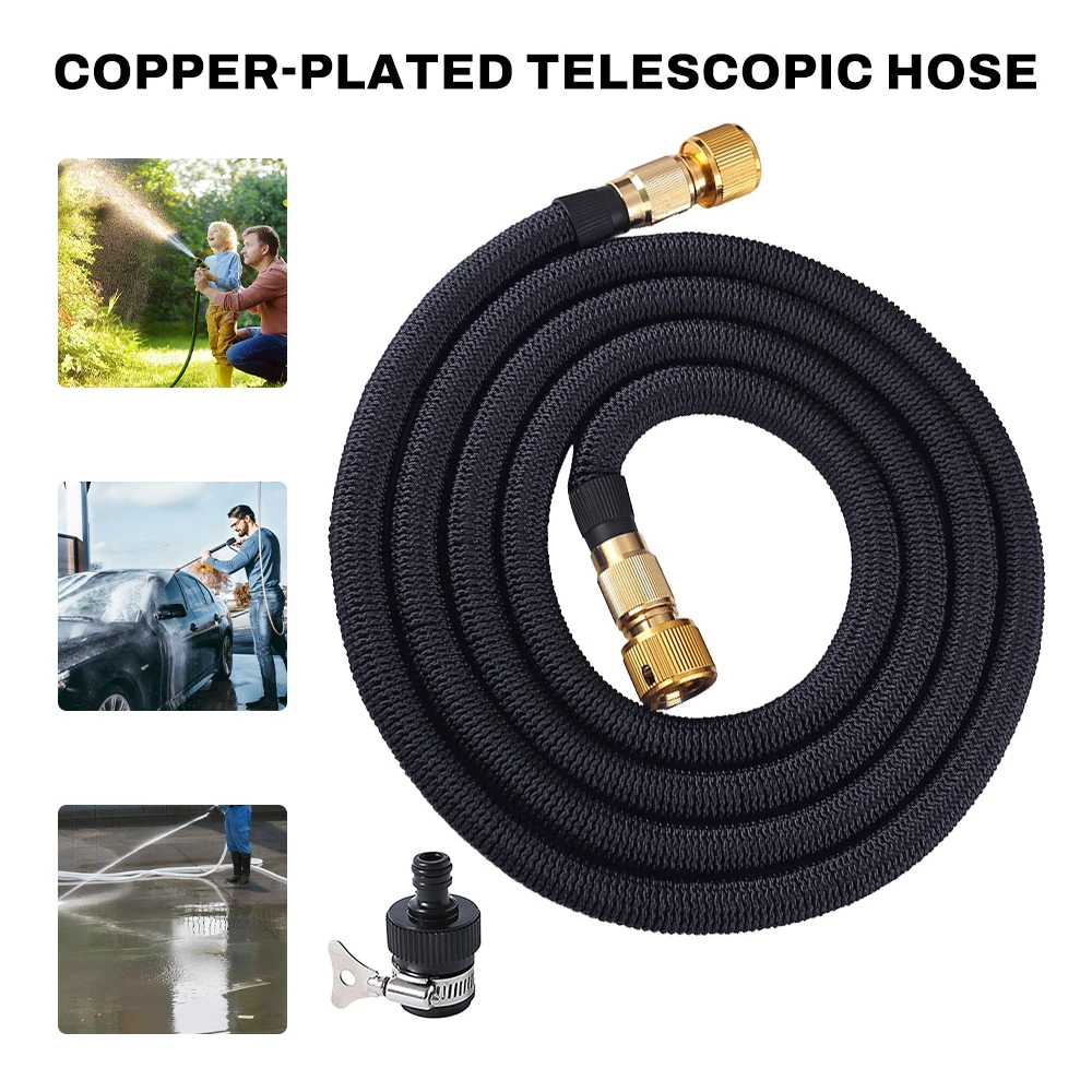 Garden Water Hose Expandable Double Metal Connector High Pressure Pvc Reel Magic Water Pipes for Garden Farm Irrigation Car Wash
Garden Water Hose Expandable Double Metal Connector High Pressure Pvc Reel Magic Water Pipes for Garden Farm Irrigation Car Wash