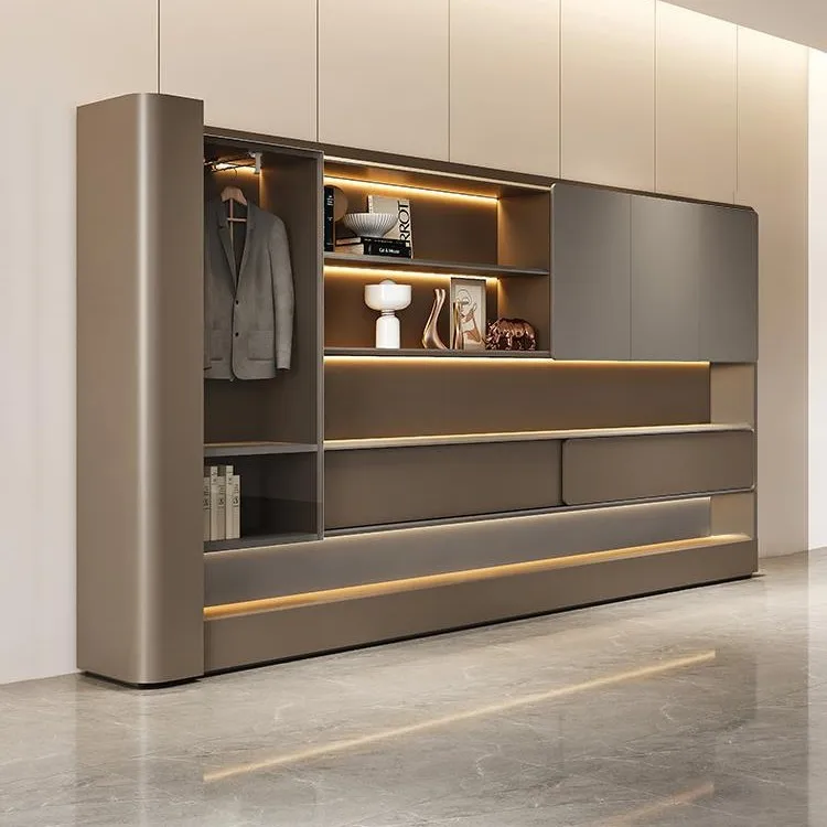 Light luxury file cabinet bookcase combination simple modern high-end data cabinet display locker with lamp boss table matching
Light luxury file cabinet bookcase combination simple modern high-end data cabinet display locker with lamp boss table matching