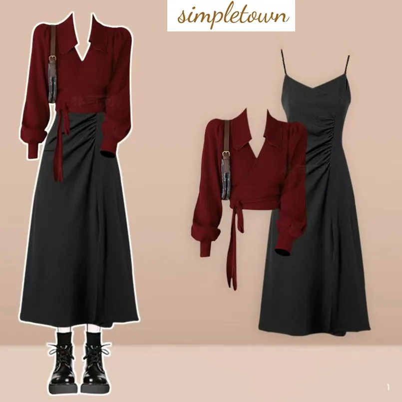 Spring and Autumn New Vintage Premium Knitted Sweater+Casual Strap Skirt Elegant Women's Two Piece Set
Spring and Autumn New Vintage Premium Knitted Sweater+Casual Strap Skirt Elegant Women's Two Piece Set