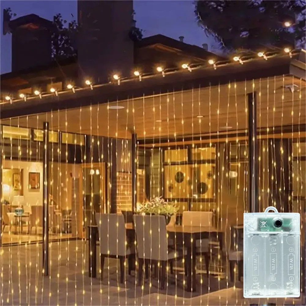 Battery Power Festoon LED Curtain Light String Wedding Garland Holiday Party Home Room Decoration Fairy Lights Garden Christmas
Battery Power Festoon LED Curtain Light String Wedding Garland Holiday Party Home Room Decoration Fairy Lights Garden Christmas