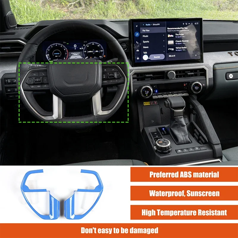 For Toyota Tacoma 2024 ABS Carbon Fiber Car Steering Wheel Strip Cover Trim Stickers Car Accessories
For Toyota Tacoma 2024 ABS Carbon Fiber Car Steering Wheel Strip Cover Trim Stickers Car Accessories