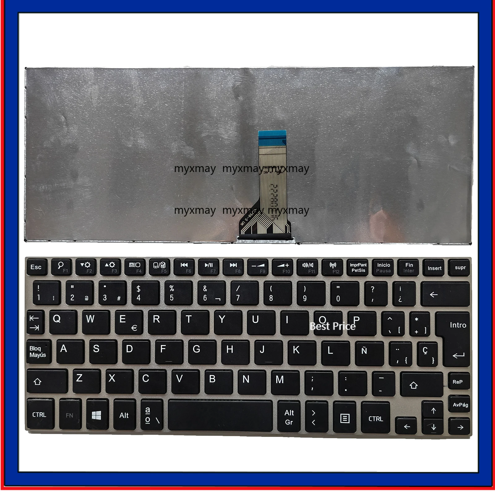 ДЛЯ Toshiba Satellite NB10 NB10T NB10T-A NB15 NB15T клавиатура SP серебряная рамка
ДЛЯ Toshiba Satellite NB10 NB10T NB10T-A NB15 NB15T клавиатура SP серебряная рамка