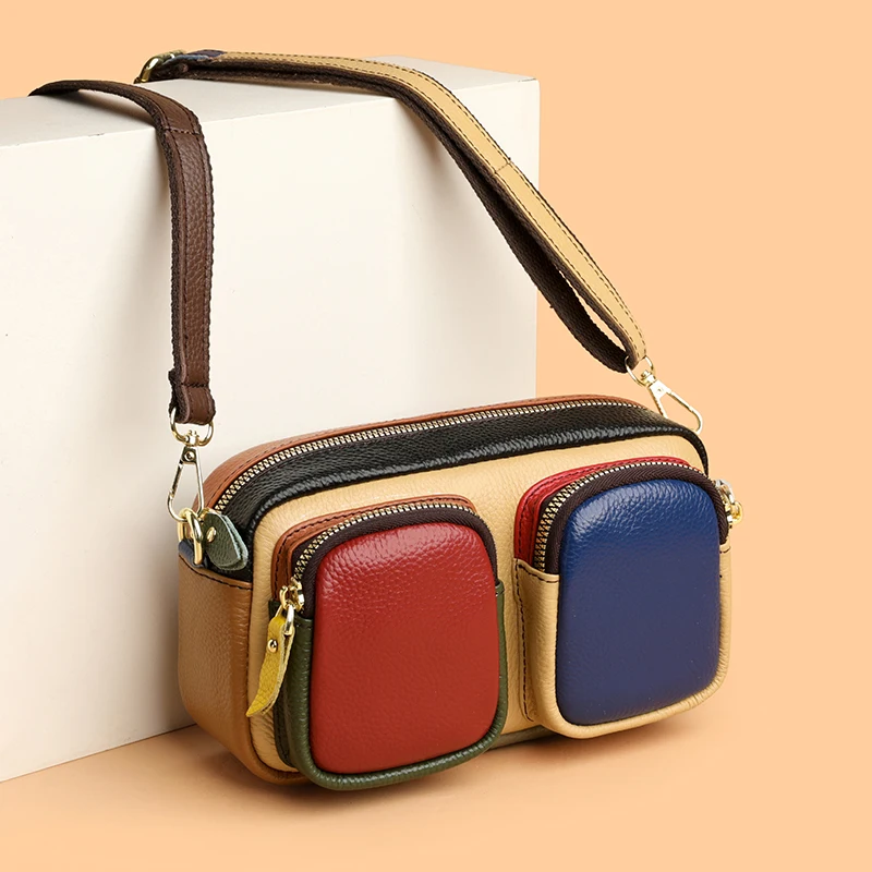 High Quality Thick Genuine Leather Multiple Pockets Messenger Bag Women Handbag 2025 Female Shoulder Bags Luxury Fashion Purse
High Quality Thick Genuine Leather Multiple Pockets Messenger Bag Women Handbag 2025 Female Shoulder Bags Luxury Fashion Purse