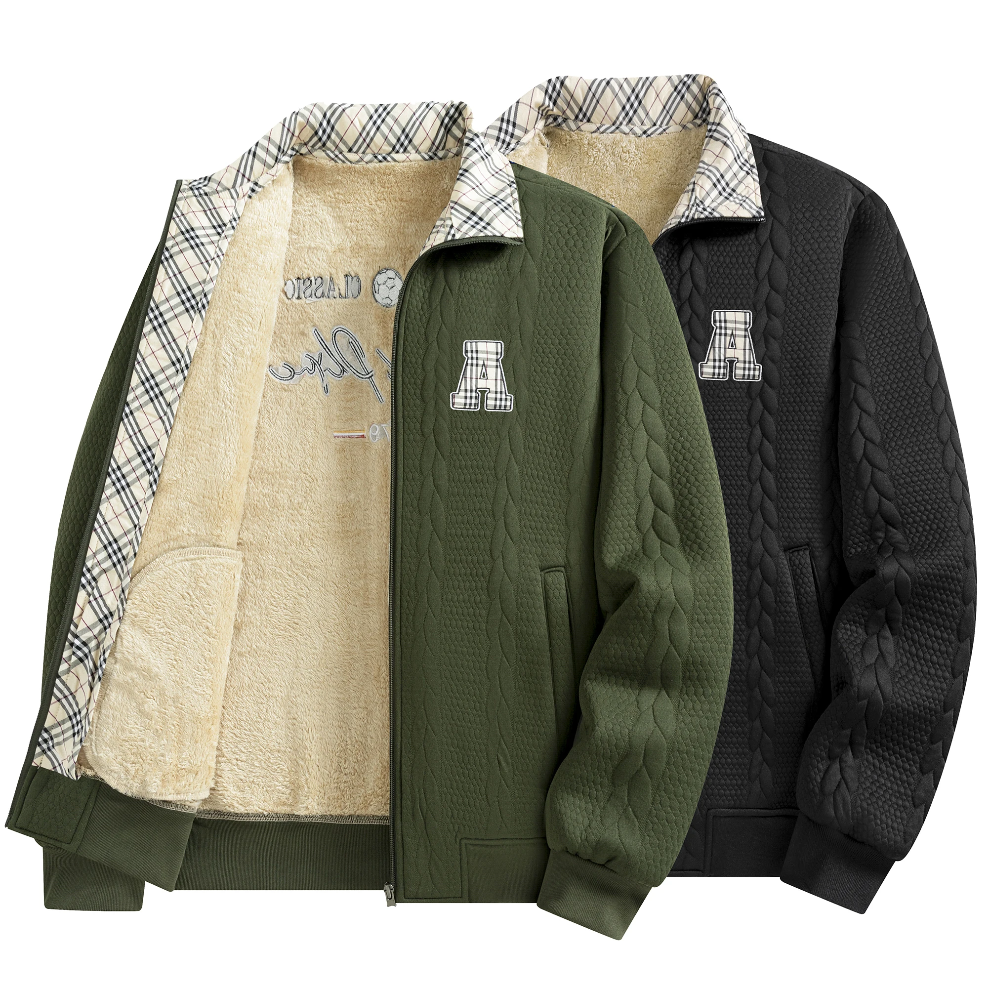 Мужская флисовая куртка, зимняя толстая теплая повседневная куртка с лацканами, модная клетчатая повседневная свободная толстовка на молнии с длинным рукавом, толстовка большого размера
Мужская флисовая куртка, зимняя толстая теплая повседневная куртка с лацканами, модная клетчатая повседневная свободная толстовка на молнии с длинным рукавом, толстовка большого размера