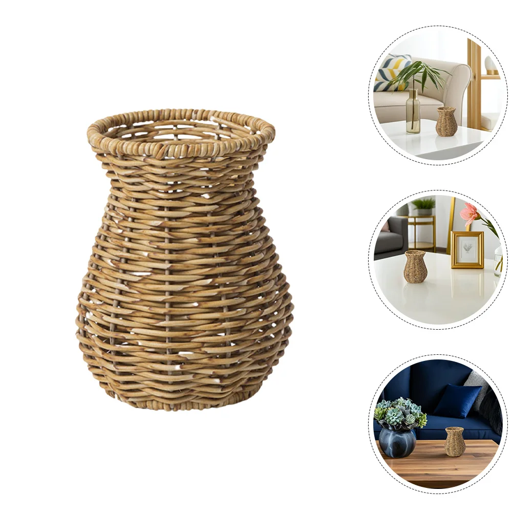 2pcs Woven Rattan Vase Imitation Rattan Flower Basket Rustic Farmhouse Decorative Plastic Vase For Home Living Room Bedroom
2pcs Woven Rattan Vase Imitation Rattan Flower Basket Rustic Farmhouse Decorative Plastic Vase For Home Living Room Bedroom