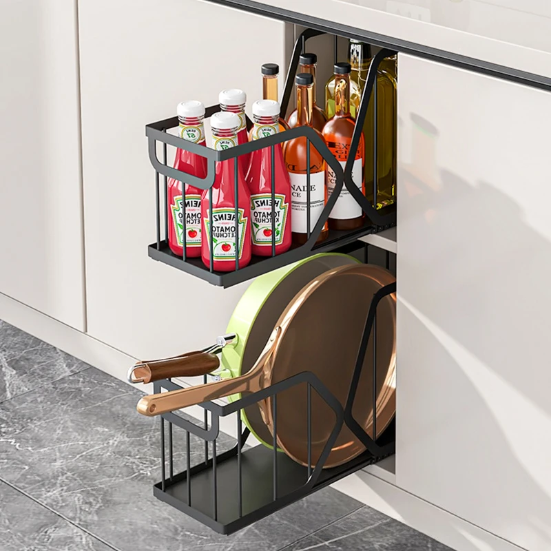 Household Kitchen Pot Storage Box Cabinet Pull Basket Seasoning Storage Drawer Organize Basket Pull Down Sink Shelf
Household Kitchen Pot Storage Box Cabinet Pull Basket Seasoning Storage Drawer Organize Basket Pull Down Sink Shelf