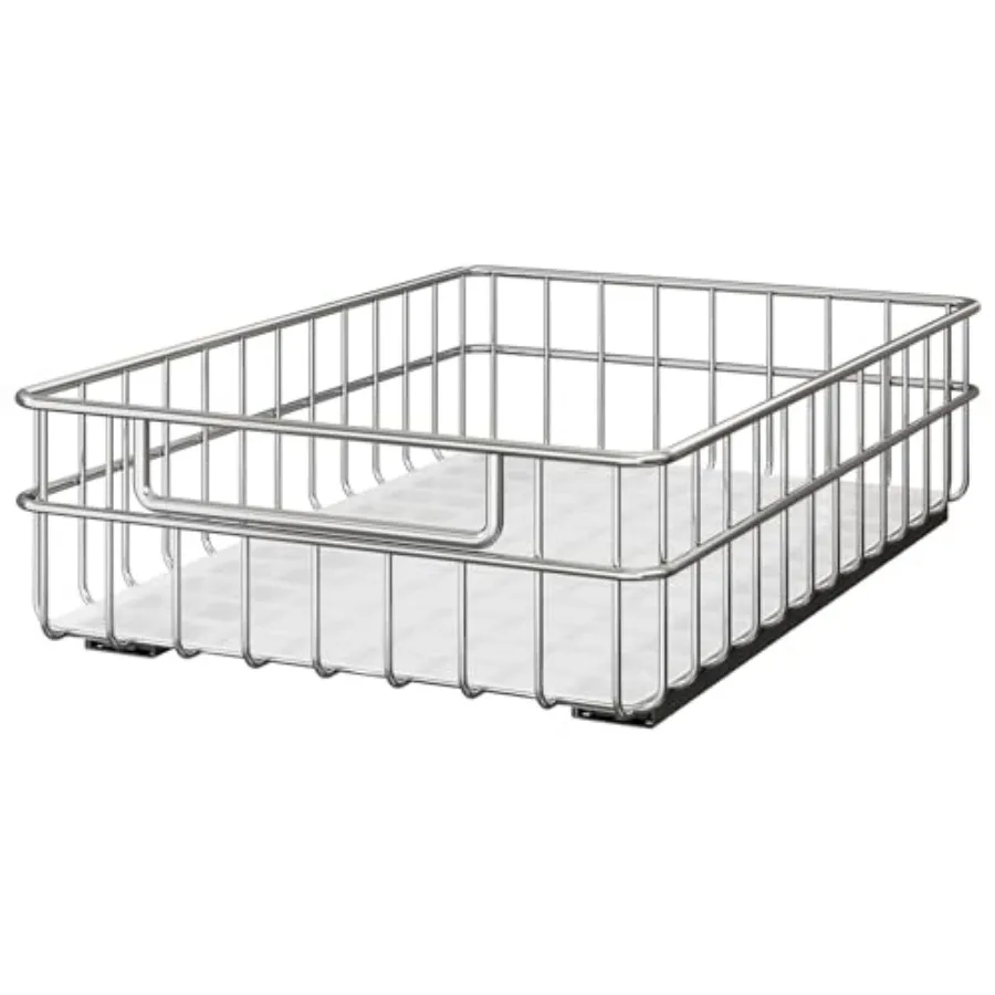 Stainless Steel 11.8"W x 16.5"D x 4.7"H -1 Pack, Minimalist Design Frame, Full-Extension Slide Rails, Easy Installation for Pan
Stainless Steel 11.8"W x 16.5"D x 4.7"H -1 Pack, Minimalist Design Frame, Full-Extension Slide Rails, Easy Installation for Pan