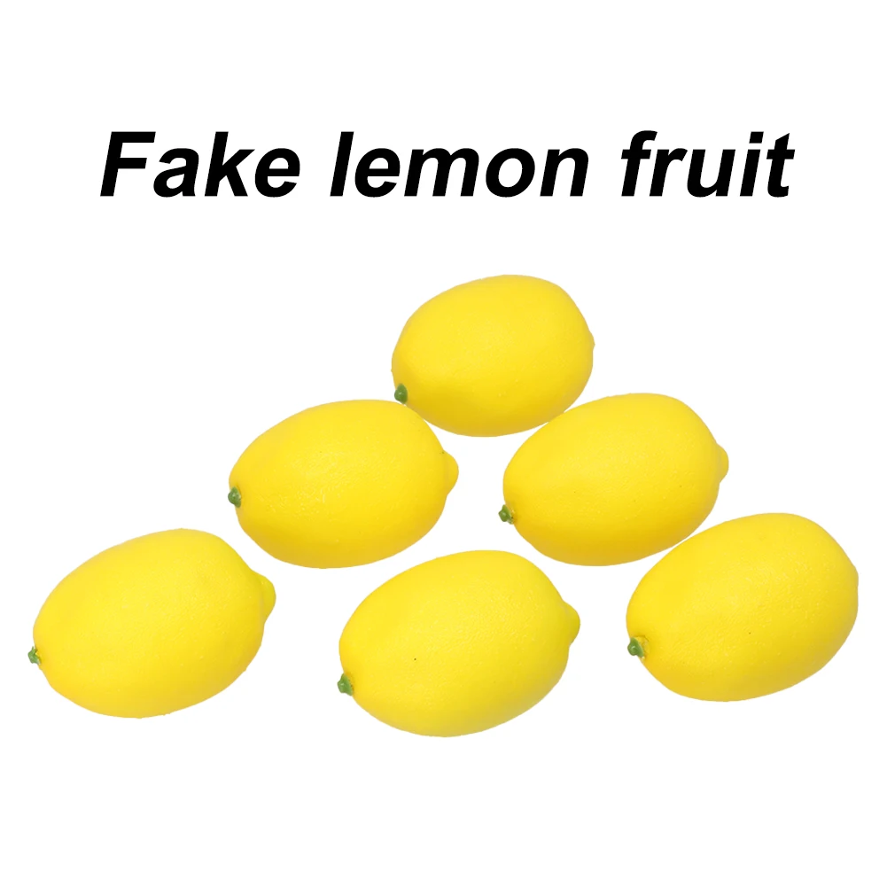 6Pcs Artificial Lemons Plastic Fake Fruit For Home Decoration Photography Props Fine Workmanship Realistic Festive Supplies
6Pcs Artificial Lemons Plastic Fake Fruit For Home Decoration Photography Props Fine Workmanship Realistic Festive Supplies