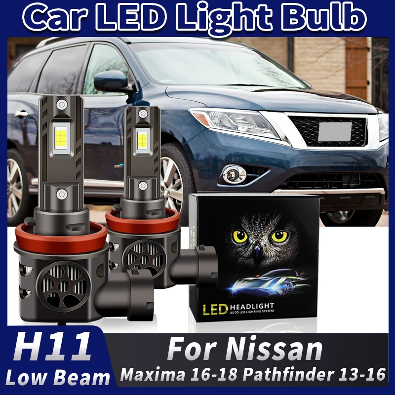 2pcs CANbus 100W LED H8H11 Low Beam Headlight Bulb H11 Auto Car Bulbs For Nissan Maxima 2016-2018 Pathfinder 2013-2016 Headlamp
2pcs CANbus 100W LED H8H11 Low Beam Headlight Bulb H11 Auto Car Bulbs For Nissan Maxima 2016-2018 Pathfinder 2013-2016 Headlamp