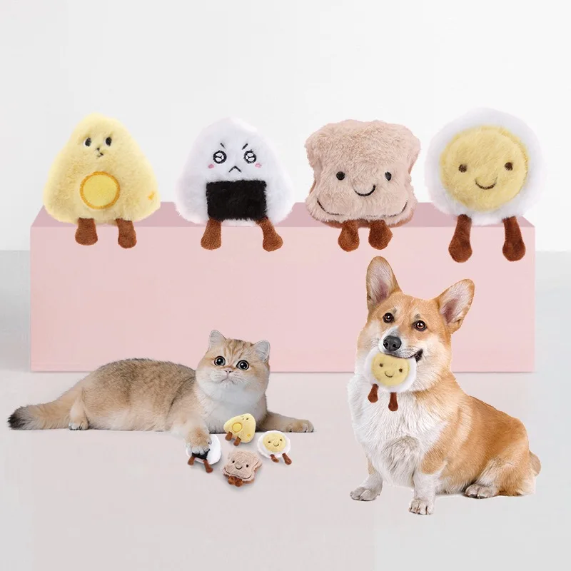 Rice Ball Cartoon Pet Dog Toys Plush Teeth Cleaning Catnip Interactive Doll for Kittens Bite Resistant Small Puppy Supplies
Rice Ball Cartoon Pet Dog Toys Plush Teeth Cleaning Catnip Interactive Doll for Kittens Bite Resistant Small Puppy Supplies
